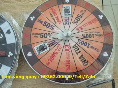 Sản xuất các loại vòng quay may mắn với giá thành rẻ
