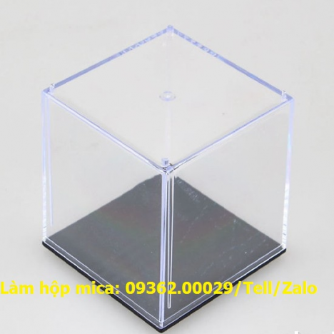 Gia công hộp chụp mica, hộp mica trưng bày sản phẩm bằng máy móc hiện đại lấy nhanh trong ngày