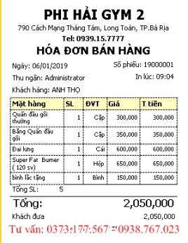 BÁN PHẦN MỀM QUẢN LÝ PHÒNG TẬP GYM – YOGA TẠI QUẬN 7 QUẬN 8 QUẬN 9