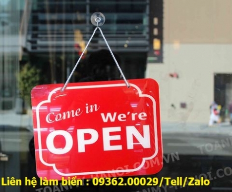 Sản phẩm biển Open_close- Bảng đóng mở cửa bằng nhiều chất liệu giá rẻ    Biển hiệu văn phong  được