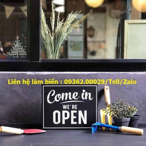 Sản phẩm biển Open_close- Bảng đóng mở cửa bằng nhiều chất liệu giá rẻ    Biển hiệu văn phong  được