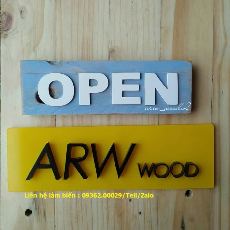 Sản phẩm biển Open_close- Bảng đóng mở cửa bằng nhiều chất liệu giá rẻ    Biển hiệu văn phong  được