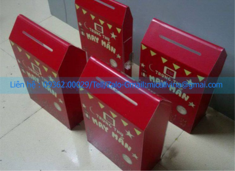 Mẫu sản phẩm hộp thư góp ý bằng mica