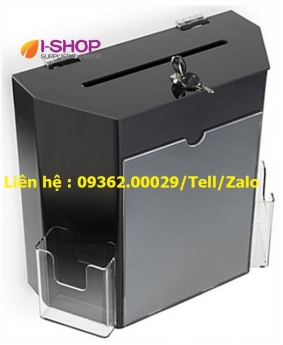 Mẫu sản phẩm hộp thư góp ý bằng mica