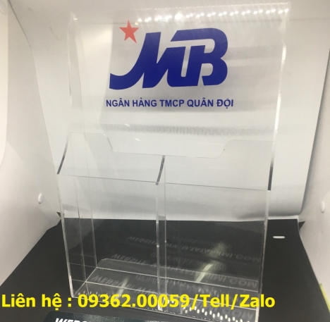 Mẫu sản phẩm hộp thư góp ý bằng mica