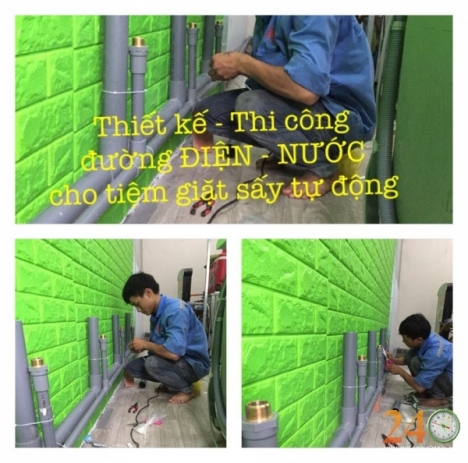 Tư Vấn Miễn Phí, Thiết Kế Mở Tiệm Giặt Sấy Tự Động, Cung Cấp Máy Giặt - Máy Sấy Giá Kho