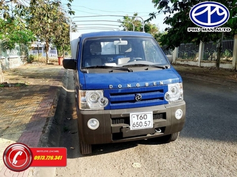 Xe tải 1 tấn Dongben 810kg thùng dài 2.4 mét.