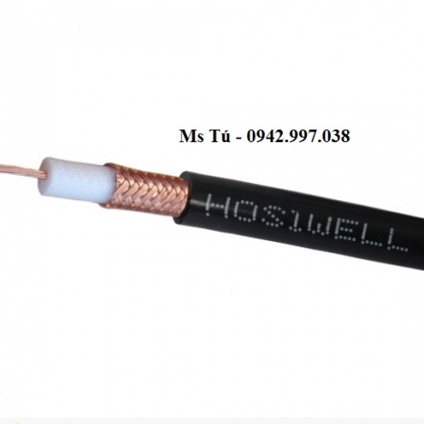Cáp đồng trục sợi mềm RG59 (F-RG59/US) xuất xứ Thái Lan, đầy đủ CO, CQ