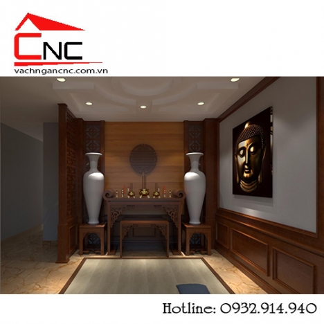 Căn hộ cần nơi thờ cúng? Đừng lo đã có vách ngăn bàn thờ đẹp