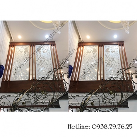 Công trình vách ngăn cầu thang cnc đẹp tại quận 12