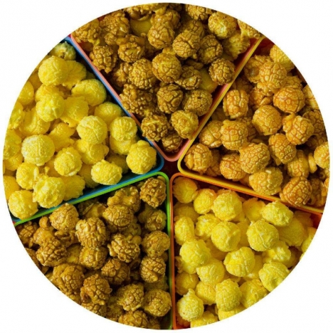 Máy làm bỏng ngô nấm dùng gas và điện