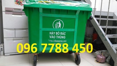 Thùng rác 660 lít call 096.7788.450 Ngọc Nghĩa