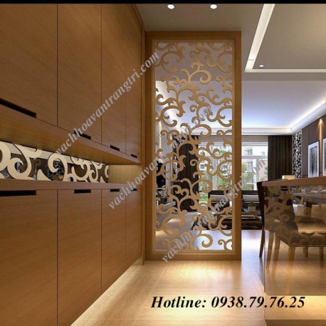 Công trình vách ngăn hoa văn cnc đẹp quận 8