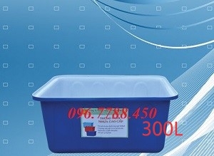 Thùng nhựa đặc hình chữ nhật 200l, 300l ...750l giá rẻ toàn quốc 0967788450