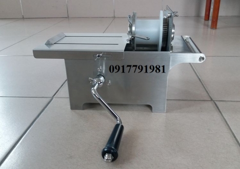 Máy buộc chỉ xúc xích quay tay mini hàng công ty giá rẻ