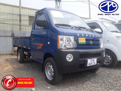 Xe tải nhẹ Dongben 870kg thùng lửng dài 2.4 mét.