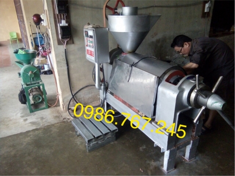 Máy ép dầu lạc công nghiệp chính hãng  guangxin yzyx90wk công suất 40kg/h