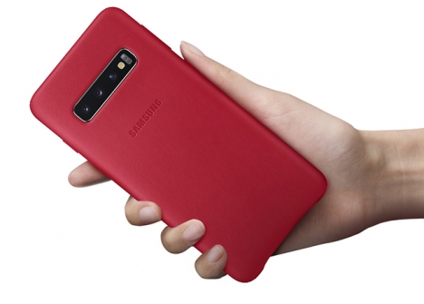Ốp lưng Samsung Galaxy S10 Leather Cover chính hãng