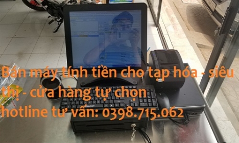 Trọn bộ máy tính tiền cảm ứng cho cửa hàng tự chọn, siêu thị mini giá rẻ tại phú quốc 