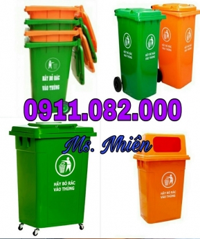 Sỉ lẻ thùng rác giá rẻ- nơi bán thùng rác 240 lít giá rẻ tại đồng tháp- 0911.082.000