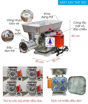 Máy xay thịt Đài Loan AKS TS