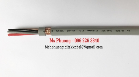 Cáp chống nhiễu 7x1.5sqmm - pvc/pvc/cu