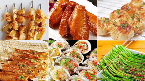 Bếp nướng 4 đầu đốt hàng công ty giá rẻ