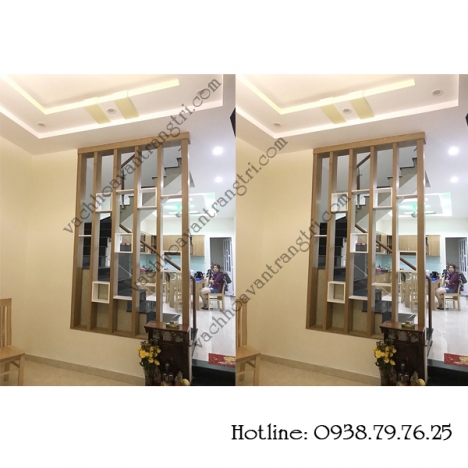 Thay đổi tầm mắt với vách ngăn phòng khách và cầu thang