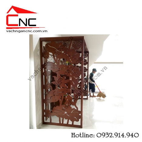 Tổng hợp 7 mẫu vách ngăn phòng khách và bàn thờ cnc đẹp