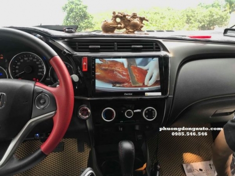 Khâu da vô lăng Honda City 2018