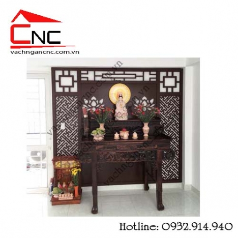Tổng hợp 7 mẫu vách ngăn phòng khách và bàn thờ cnc đẹp