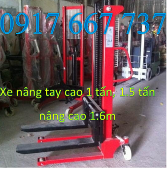 Mua xe nâng tay cao giá rẻ 1000kg 1500kg nâng cao 1600mm