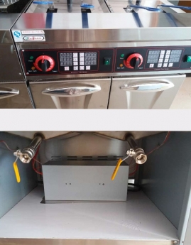 Bếp chiên có tủ hàng công ty HGYG24545