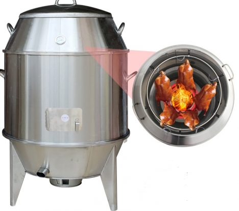 Lò quay gà vịt bằng than hàng công ty