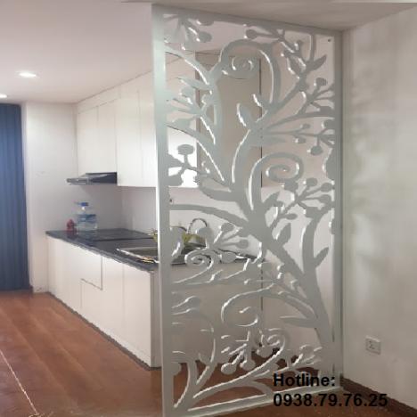 Chung cư phòng khách nên có vách ngăn cnc đẹp