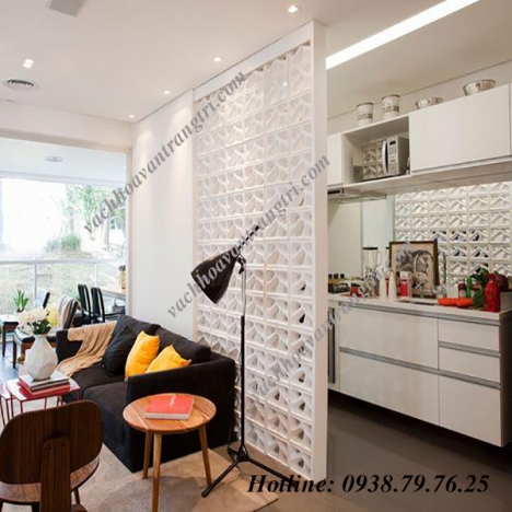 Sang trọng với vách ngăn phòng khách và bếp đẹp