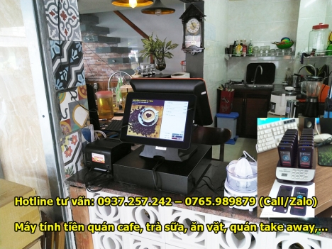 Tư vấn máy tính tiền cho cafe take away, quán ăn vặt tại Hà Nội