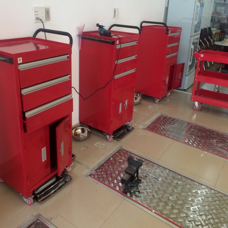 Tủ đồ nghề 3 ngăn 2 cánh chuyên sữa chữa xe máy