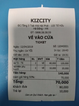 Lắp đặt máy tính tiền cho khu du lịch, khu vui chơi tại Hà Nội