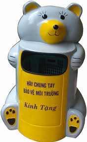 Thùng rác hình thú, thùng rác công viên, thùng rác trường học call 096.7788.450
