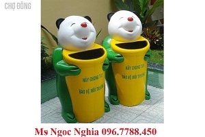 Thùng rác hình thú, thùng rác công viên, thùng rác trường học call 096.7788.450