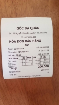 Lắp đặt máy tính tiền cho quán lẩu, nướng, gà rán tại Phú thọ
