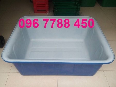 Thùng nhựa đặc hình chữ nhật nuôi cá 200l, 300l ...750l giá rẻ toàn quốc 0967788450