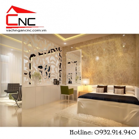 Mẫu vách ngăn đẹp cho phòng ngủ và phòng khách tại tphcm