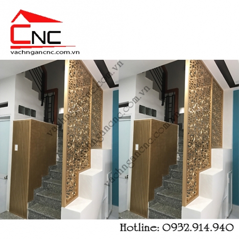 Vì sao nên làm vách cnc gỗ ngăn phòng cầu thang giật cấp