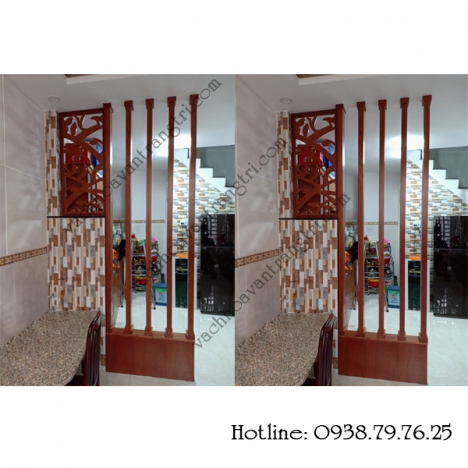 Công trình lam gỗ trang trí phòng khách đẹp tại Quận 1 và Bình Thạnh