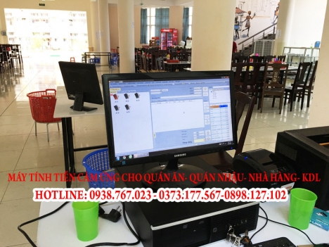 Nhận lắp tận nơi máy tính tiền màn hình cảm ứng cho quán ăn tại Tiền Giang