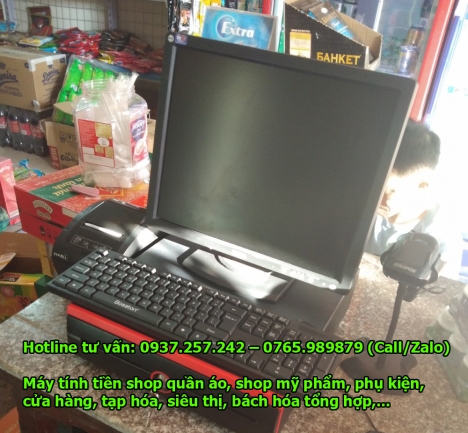 Lắp đặt máy tính tiền cho cửa hàng tạp hóa tại Hải Dương