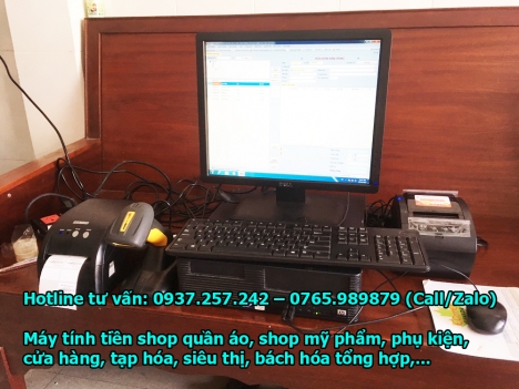 Lắp đặt máy tính tiền cho shop mỹ phẩm tại Hải Dương