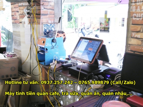 Lắp đặt máy tính tiền cho quán cafe, trà sữa tại Hải Dương